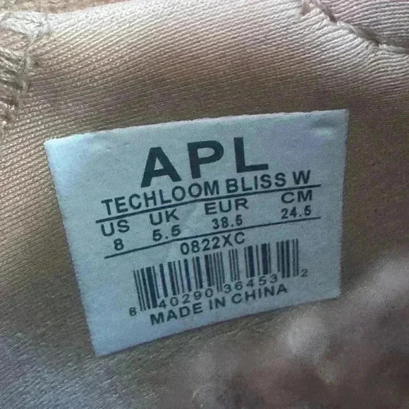 APL TechLoom Bliss Rose Gold / Metallic Silver / White EUC Size 8 ♥ - Picture 3 of 7